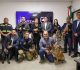 Recibe Fiscalía General del Estado donación de cuatro cachorros para Unidades K9