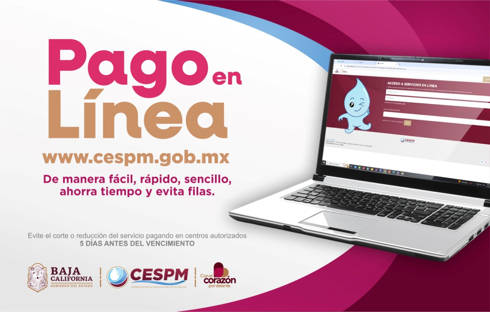 CESPM facilita trámites de servicio de agua potable con opciones digitales y presenciales