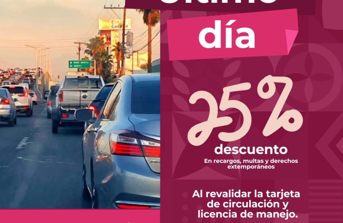 Este viernes es el último día para aprovechar los descuentos que ofrece Gobierno del Estado en trámites vehiculares