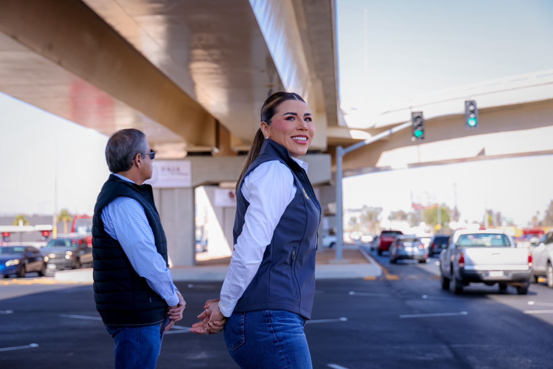 Inaugura gobernadora Marina del Pilar distribuidor vial Lázaro Cárdenas-Carranza para optimizar la movilidad de Mexicali