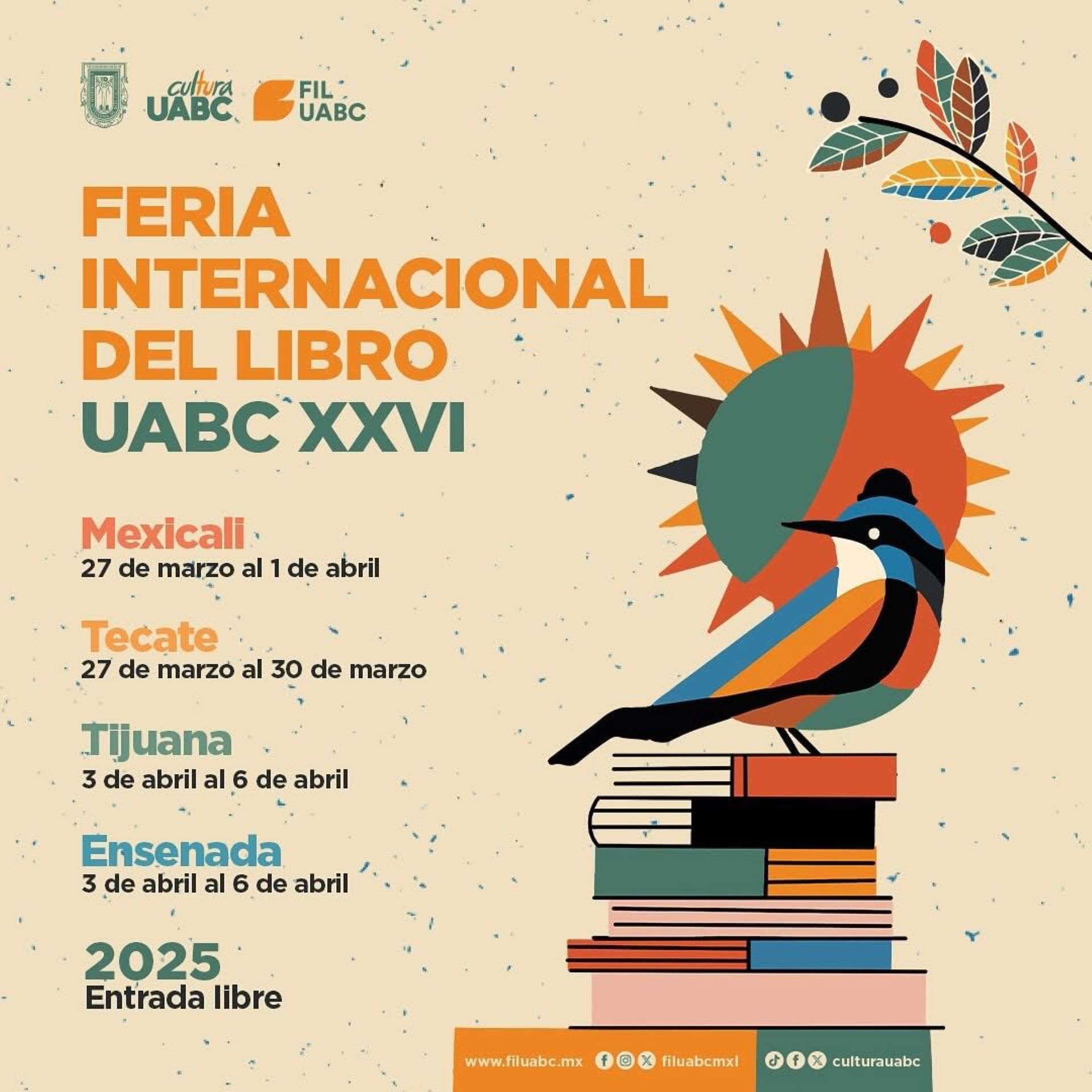 La Feria Internacional del Libro UABC regresa a Mexicali, Tecate, Tijuana y Ensenada