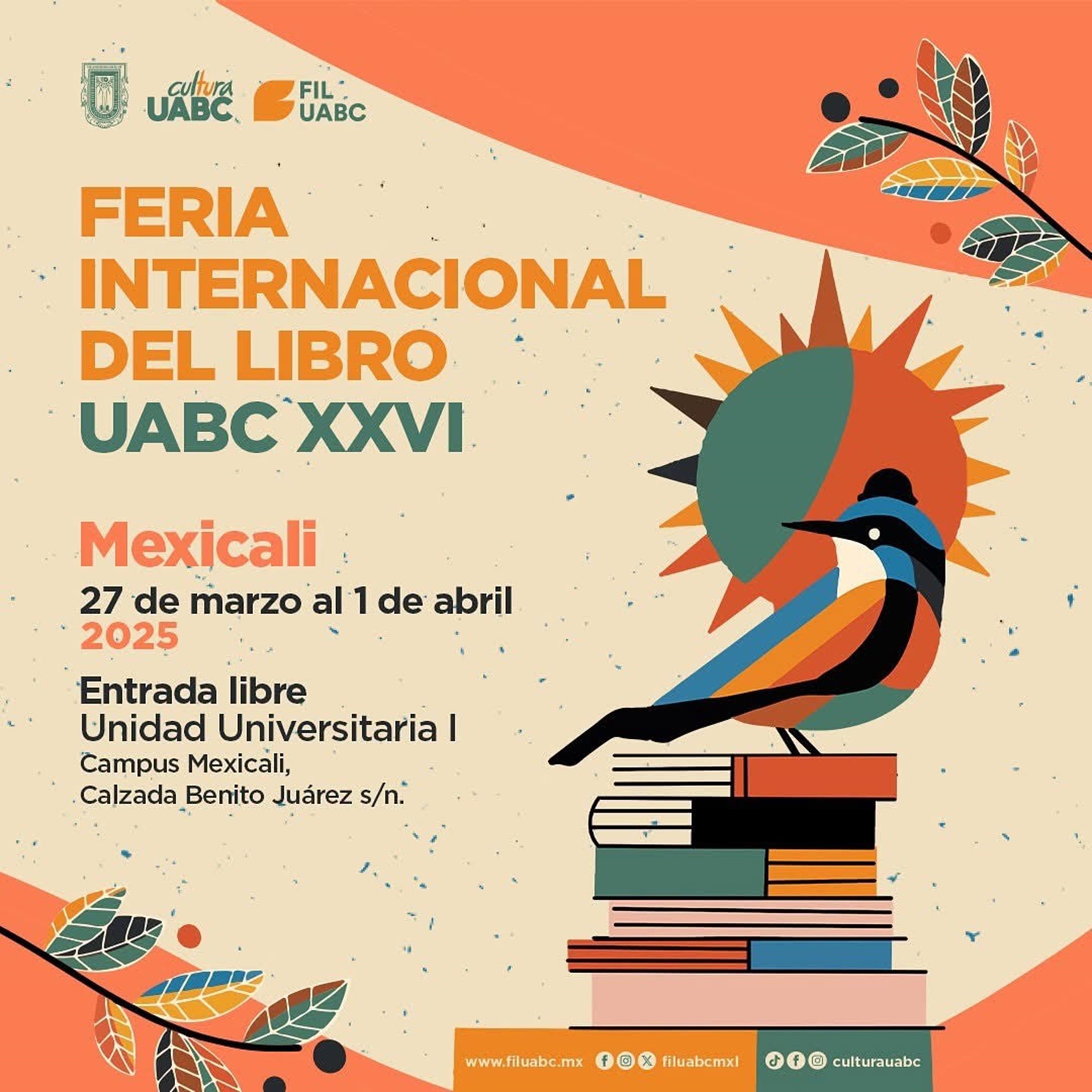 Ya está disponible la agenda escolar de la FIL UABC para programar visitas grupales en Mexicali