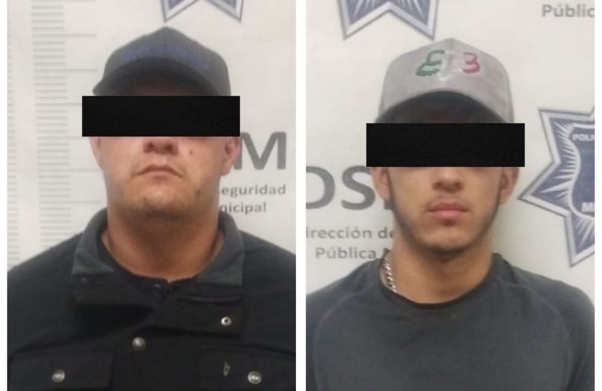 Capturan Policías Municipales a tres presuntos asaltantes, entre ellos dos objetivos prioritarios