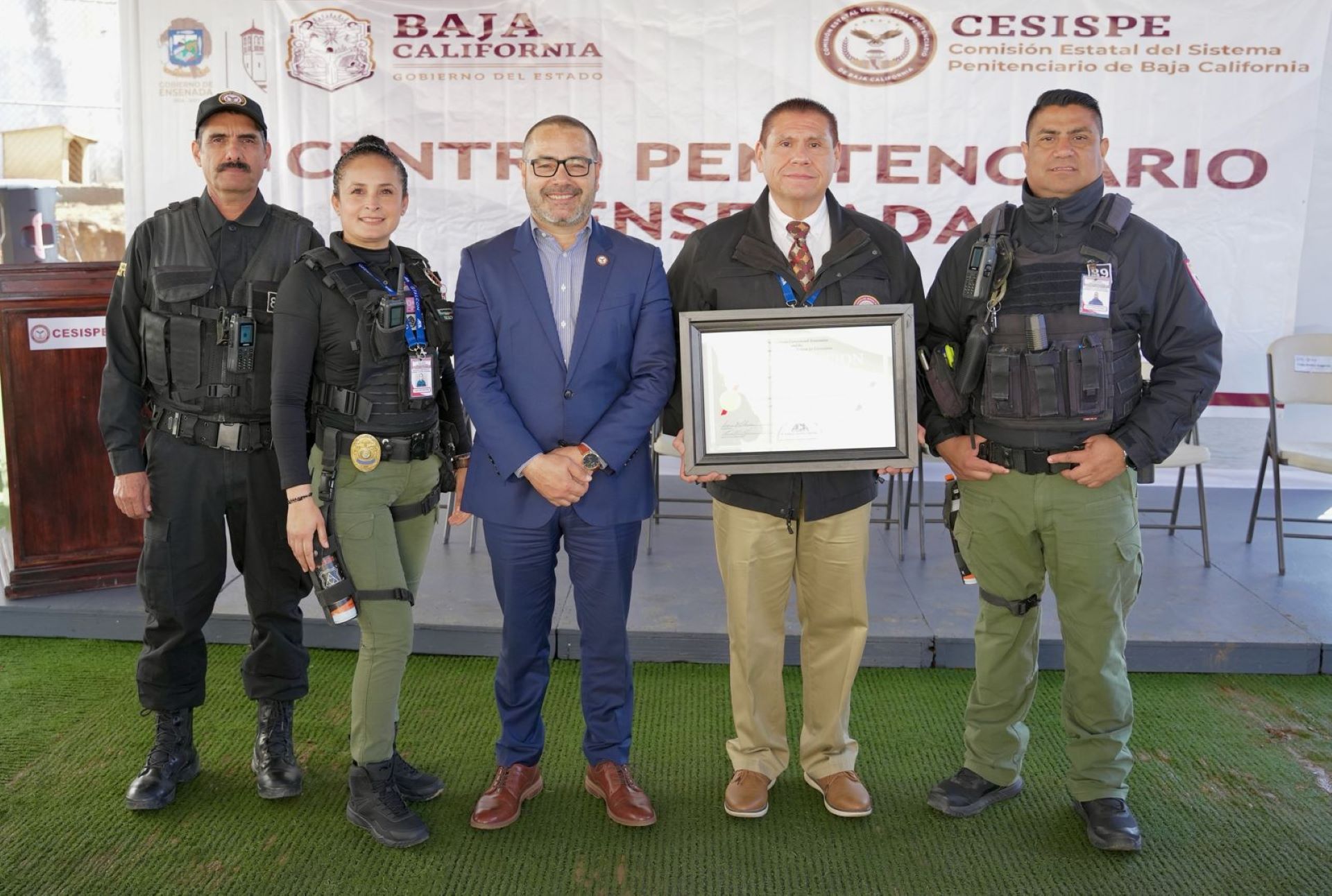 Reciben Centro Penitenciario y Centro de Internamiento para Adolescentes de Ensenada sus certificados de reacreditación ACA