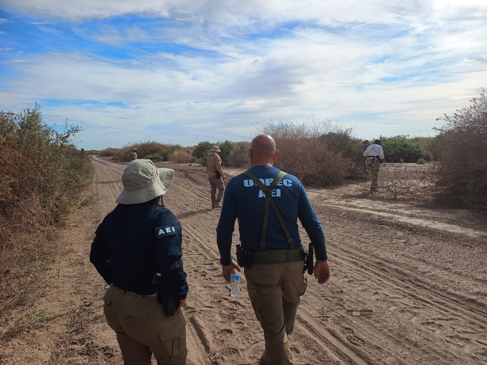 FGE realiza operativo de búsqueda en el Valle de Mexicali