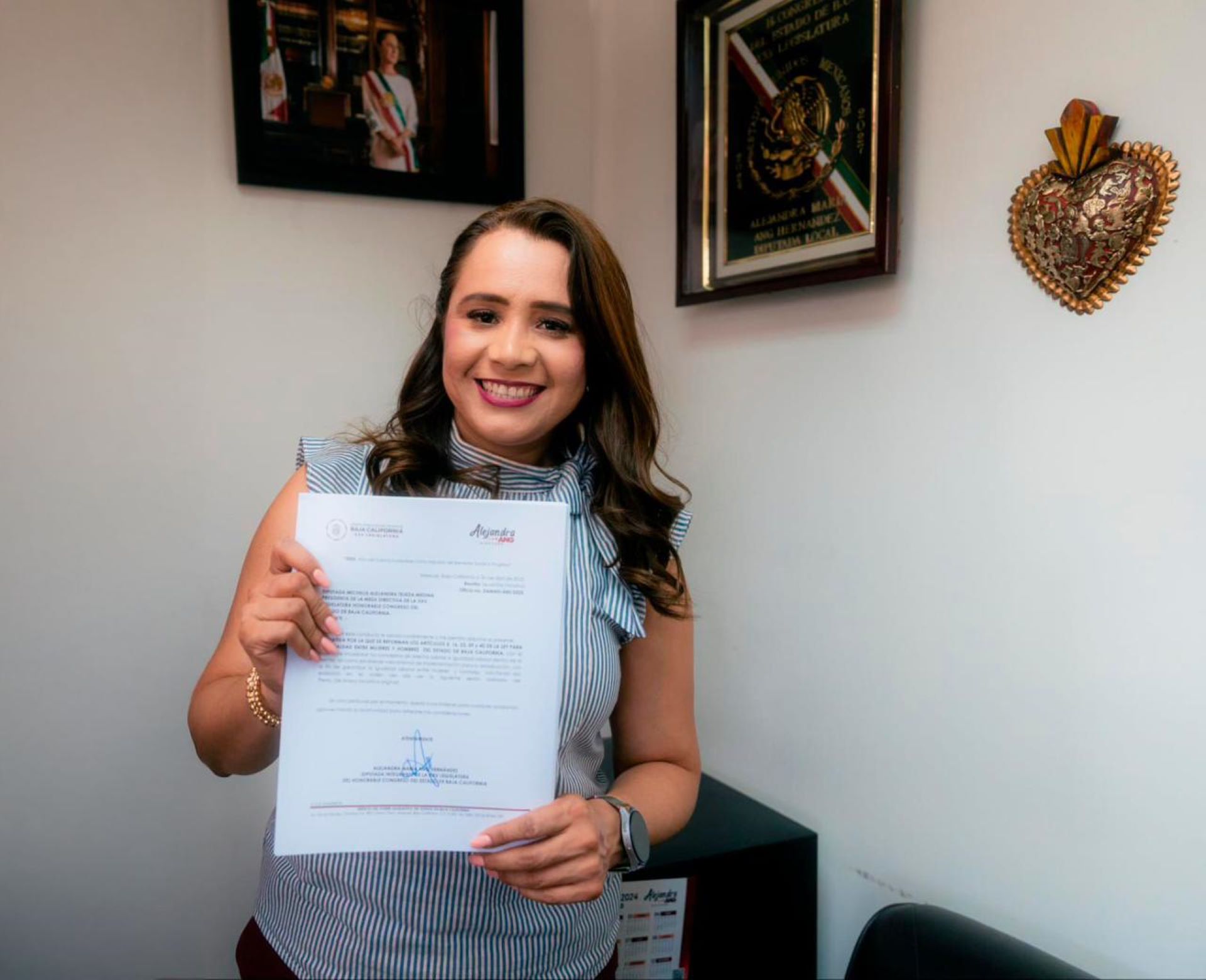 Dip. Alejandra Ang presenta iniciativa para erradicar la brecha salarial de género en BC