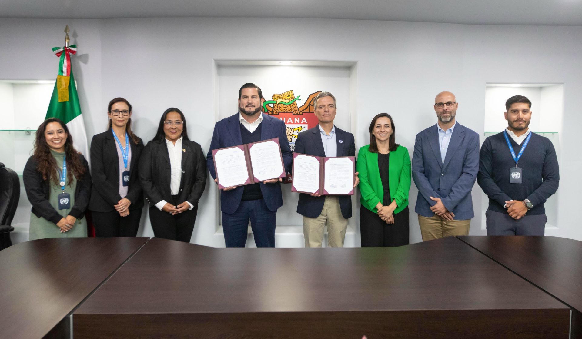 Firma Ismael Burgueño convenio con ACNUR para fortalecer la atención a personas refugiadas