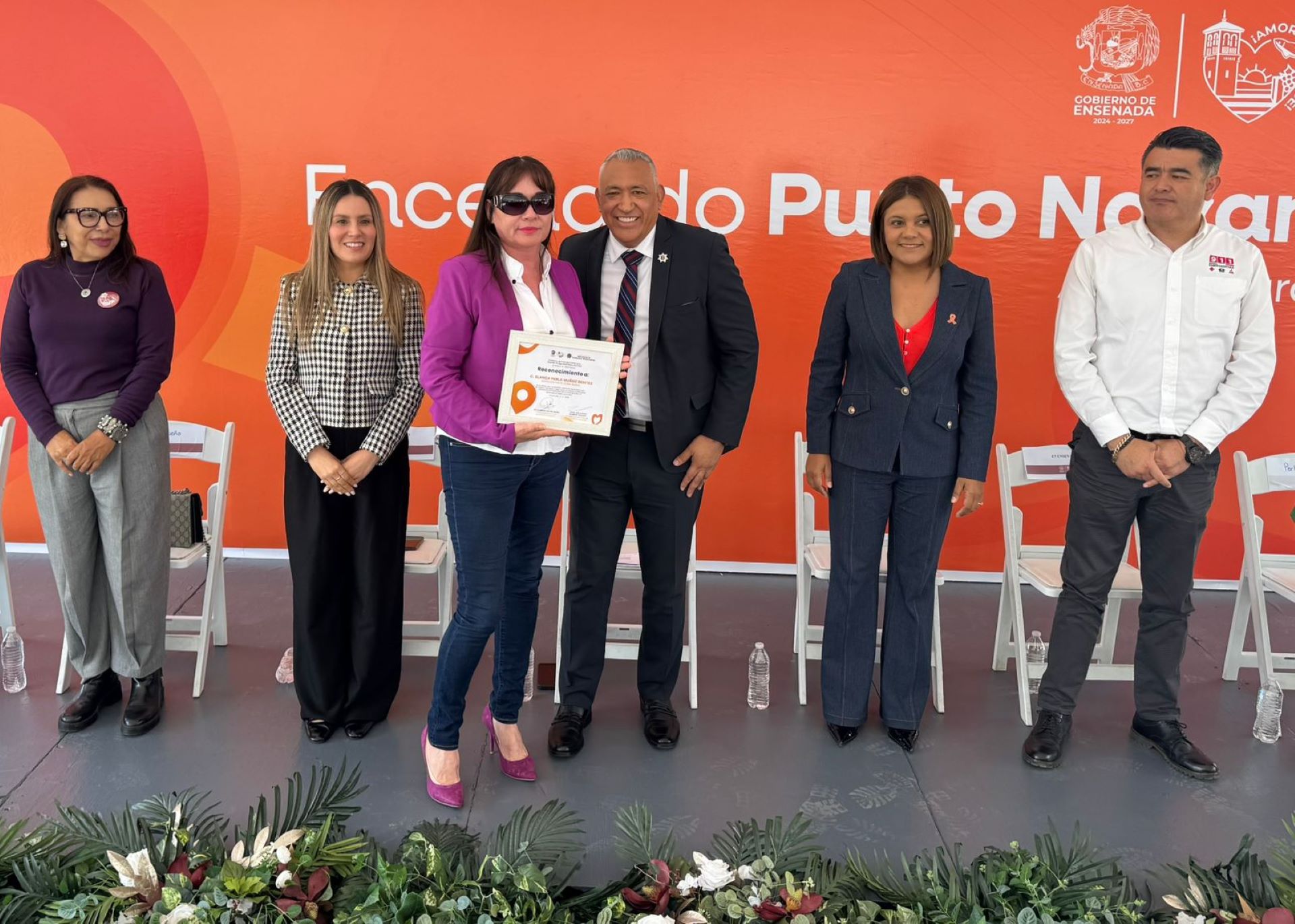Realiza Gobierno de Ensenada encendido de Puntos Naranja promoviendo entornos seguros para mujeres y niñas