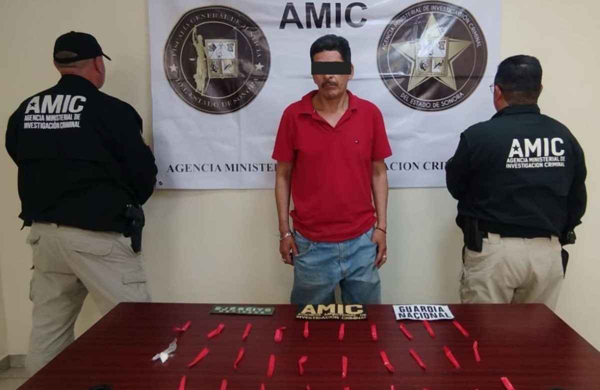 Capturado José Guadalupe “N” en posesión de droga en San Luis Río Colorado