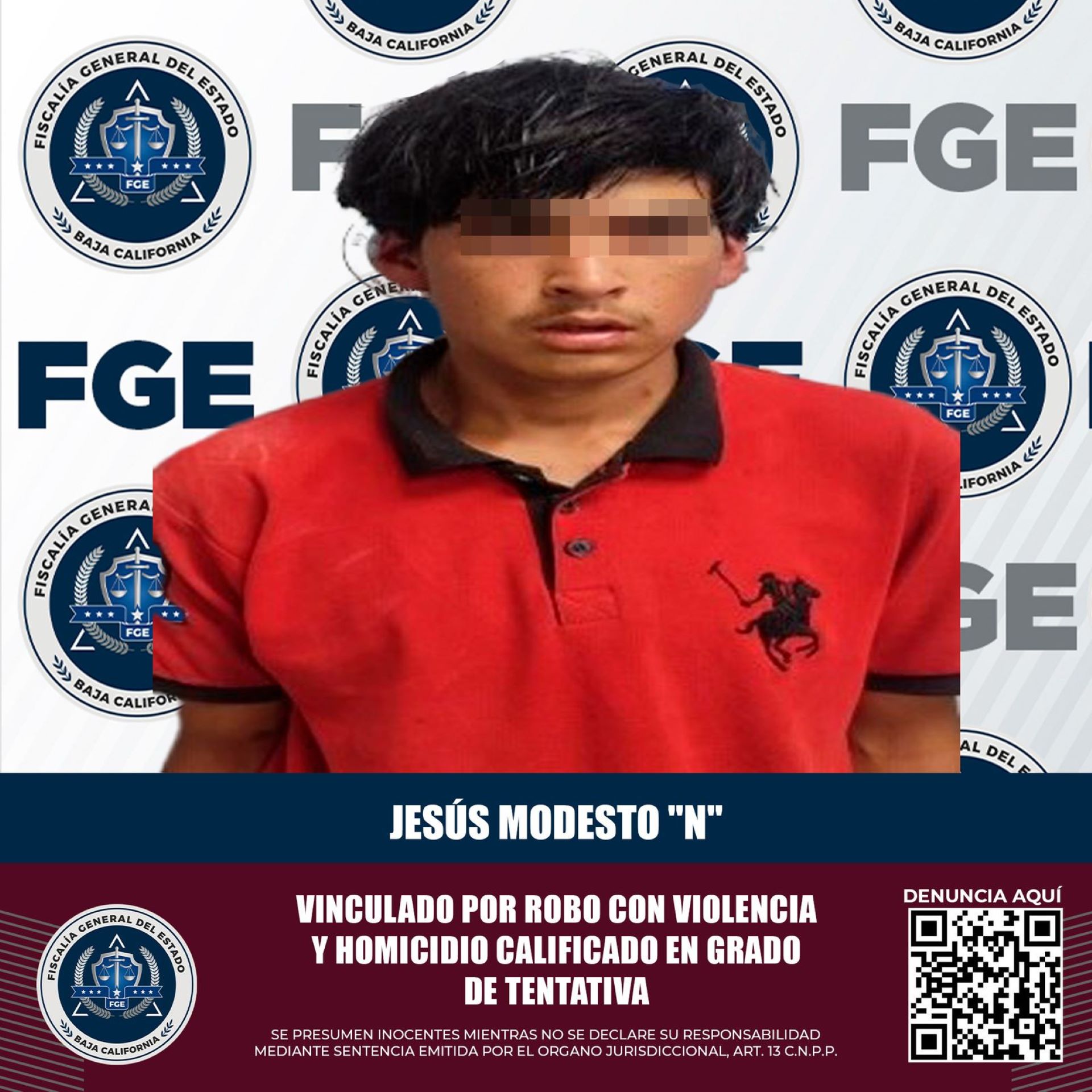 En prisión preventiva, joven vinculado a robo con violencia en taquería de Mexicali