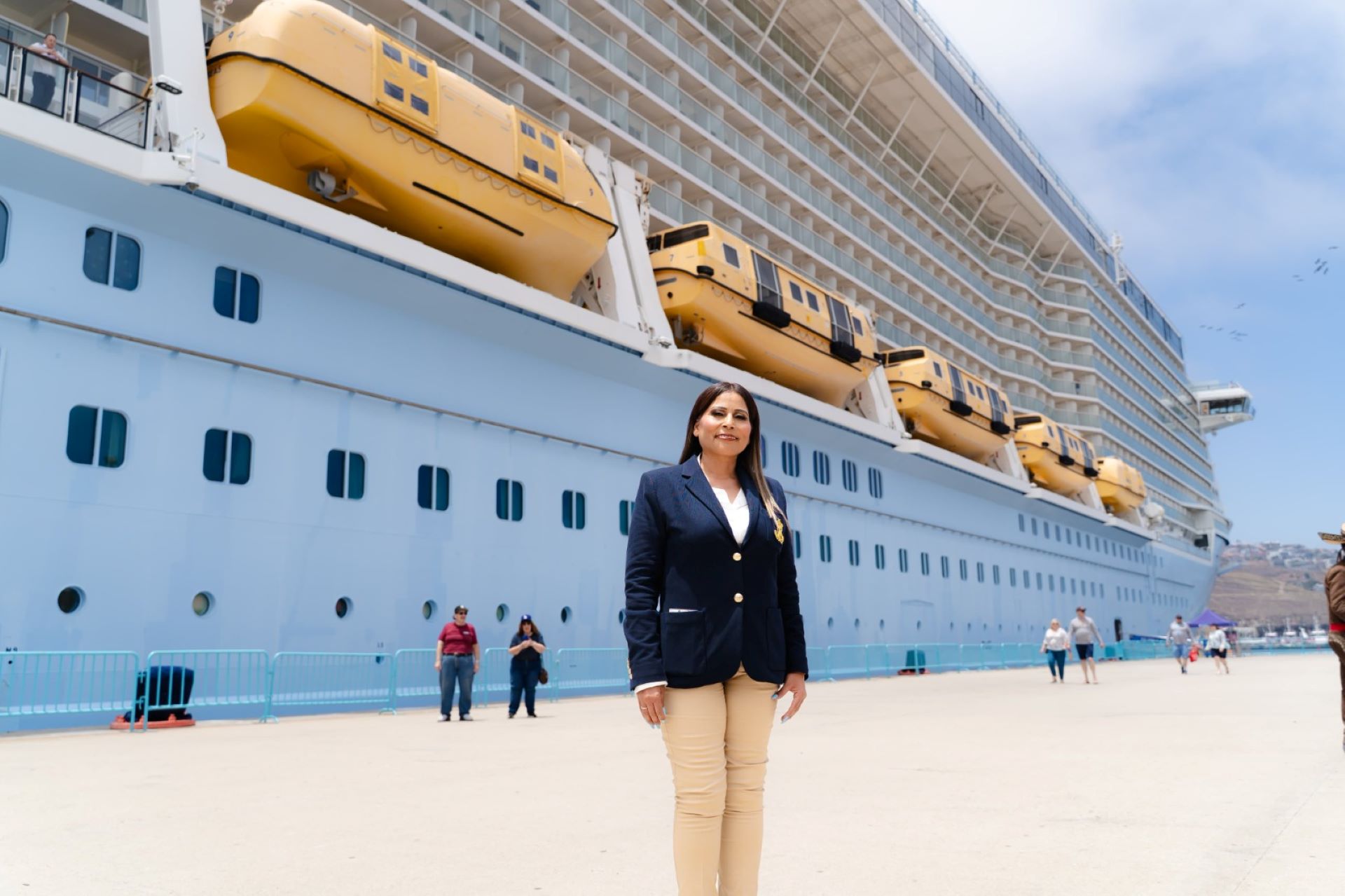 Junio será un gran en materia turística con 32 cruceros programados: Claudia Agatón