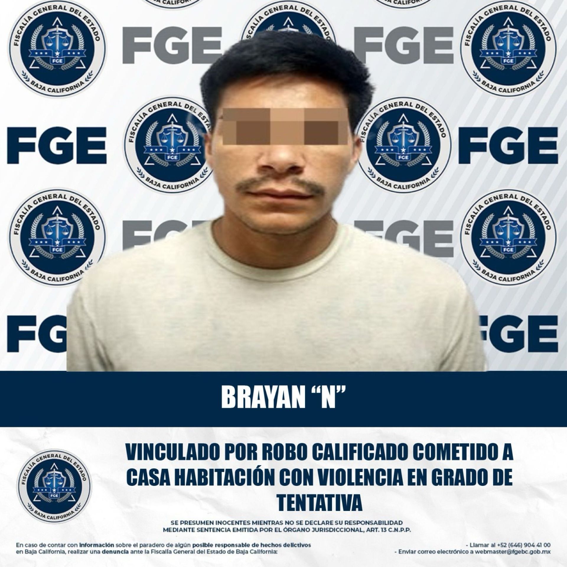 Tercer implicado en intento de robo con violencia en el fraccionamiento Los Pinos fue vinculado a proceso