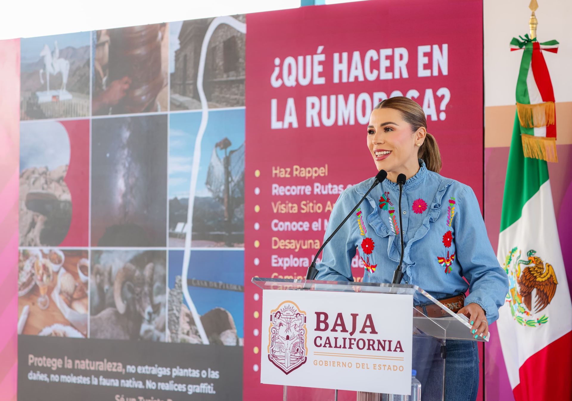 Presenta gobernadora Marina del Pilar Plan Integral de Seguridad y Turismo para La Rumorosa