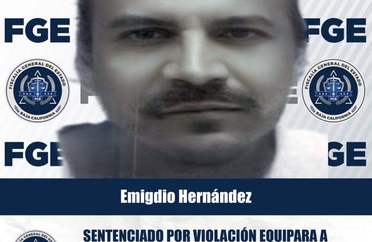 Hombre sentenciado a 16 años de prisión por delito violación