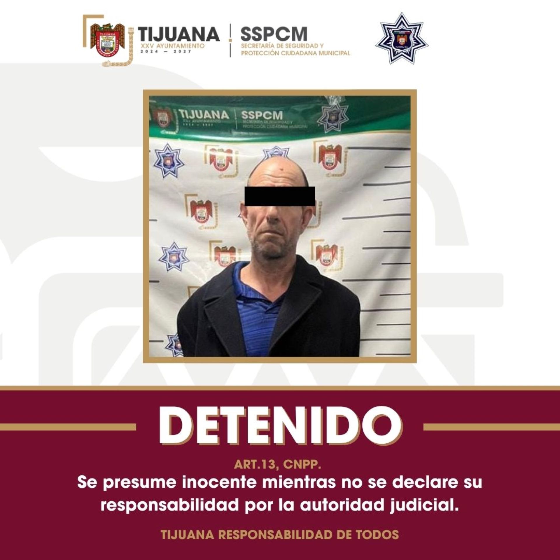 Arresta Policía Municipal a presunto responsable de asalto con arma blanca