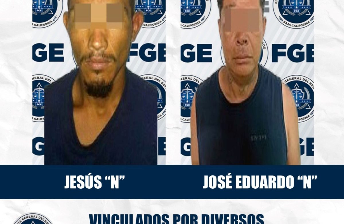 Logra FGE vincular a proceso a dos hombres por diversos delitos