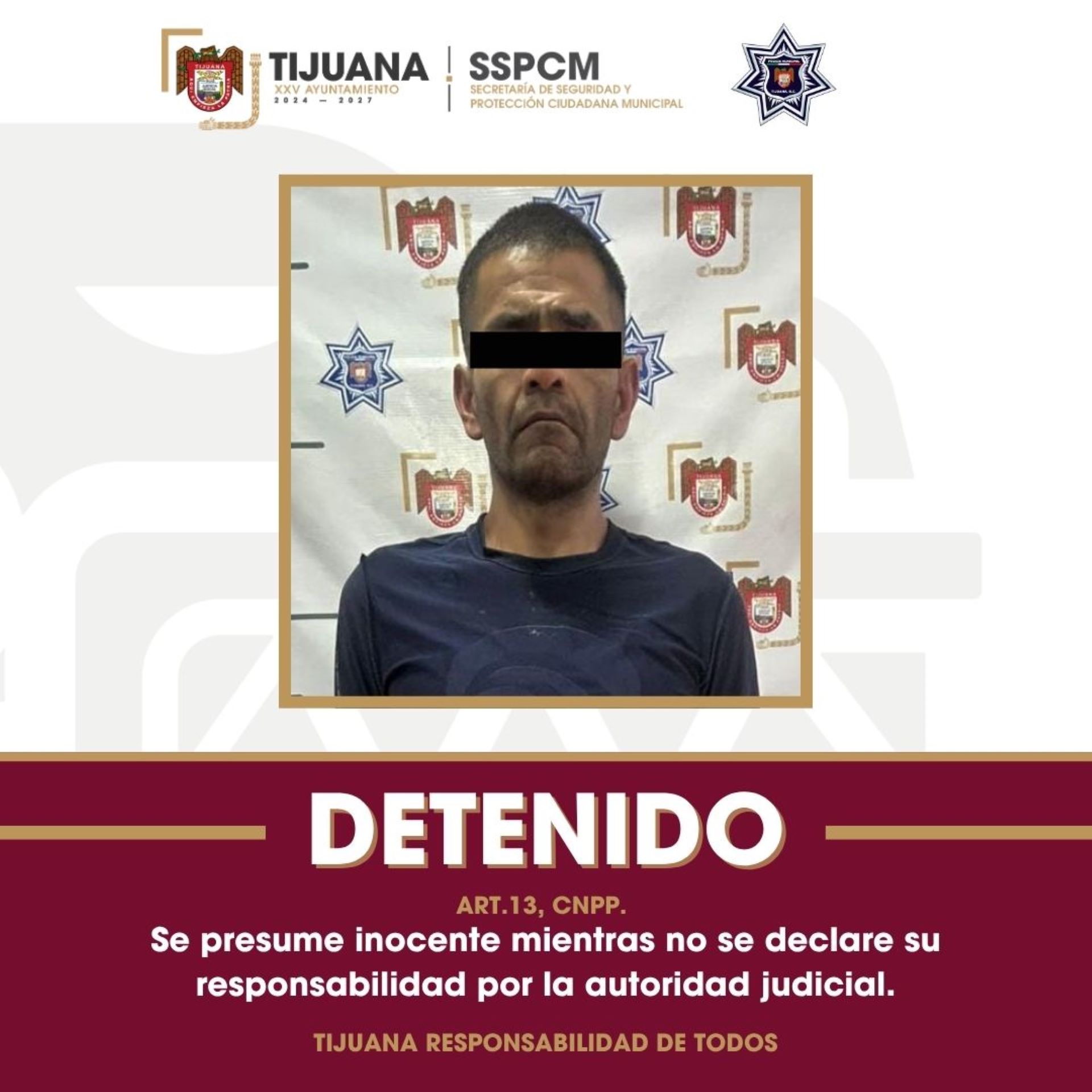 Asegura Policía Municipal a hombre con subametralladora en Camino Verde