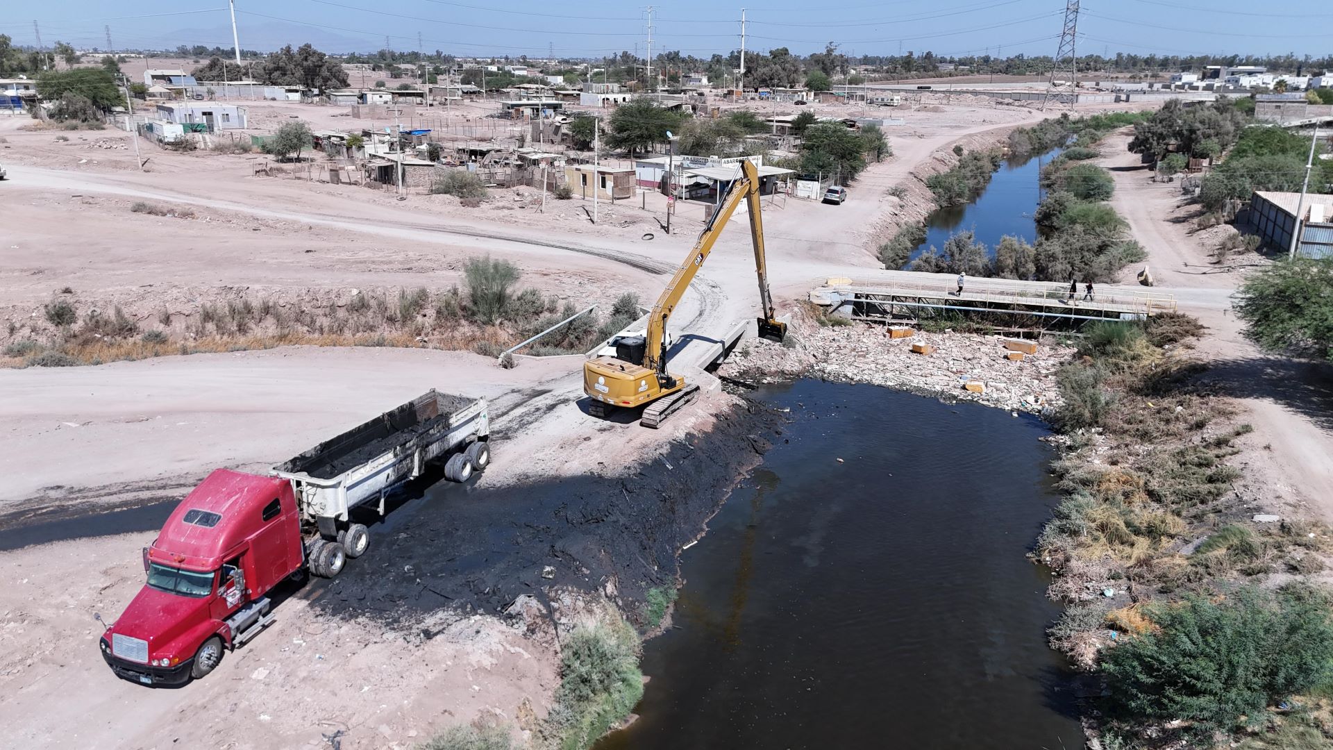 CESPM retira más de 290 toneladas de residuos del dren Colector del Norte