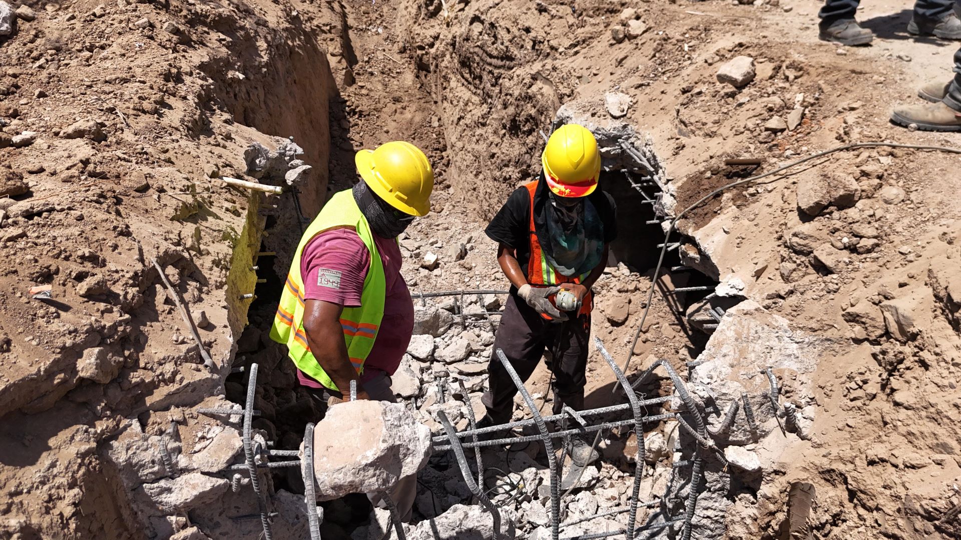 CESPM lleva a cabo ampliación de la red de agua potable en Huertas de la Progreso