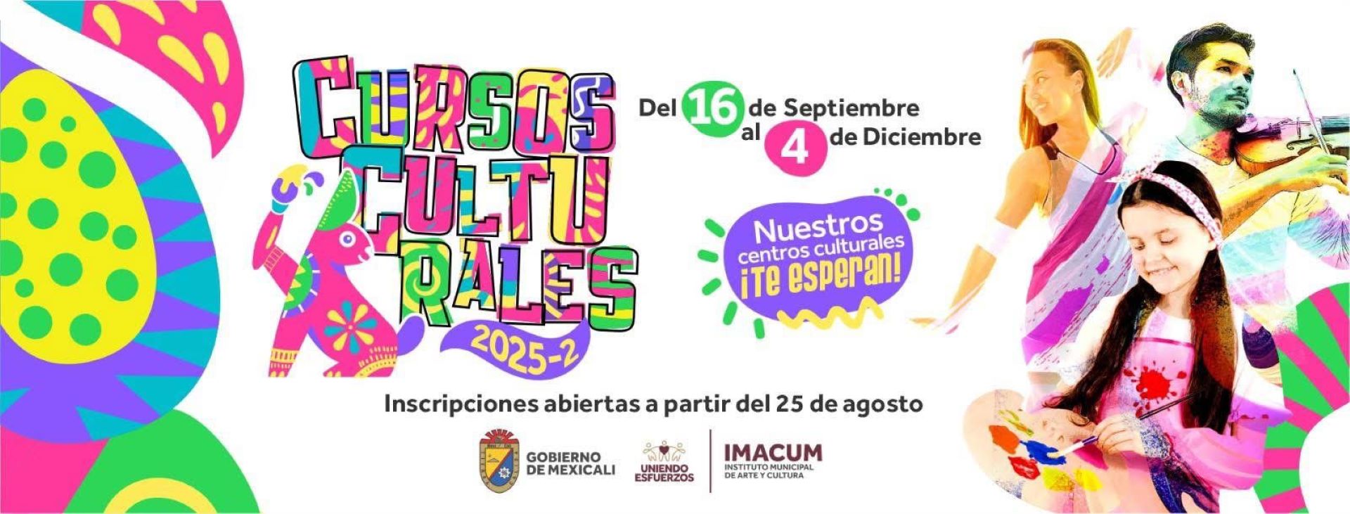 Gobierno de Mexicali abre inscripciones para cursos culturales de otoño