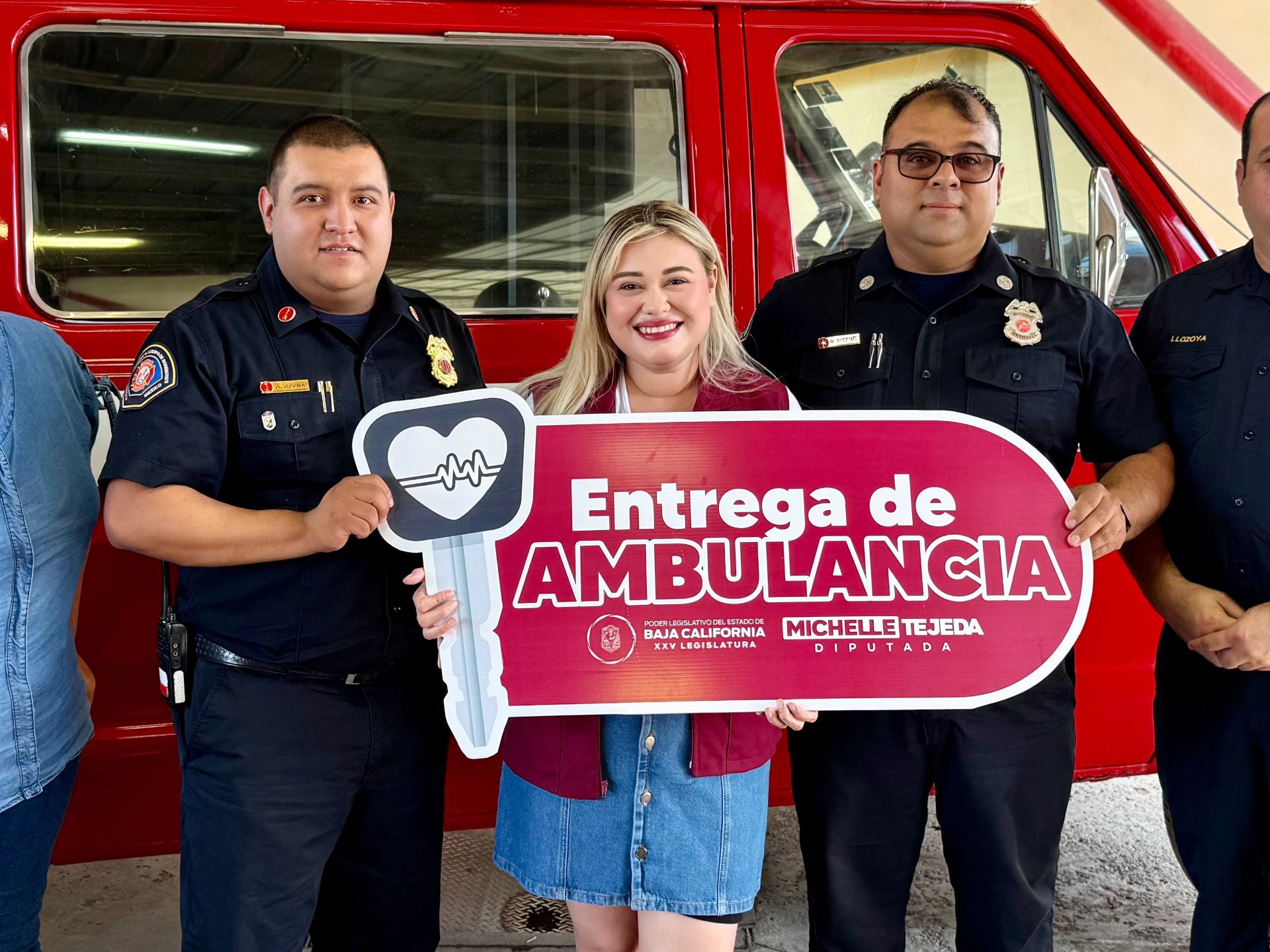 Diputada Michelle Tejeda dona su segunda ambulancia al distrito 01 de Mexicali