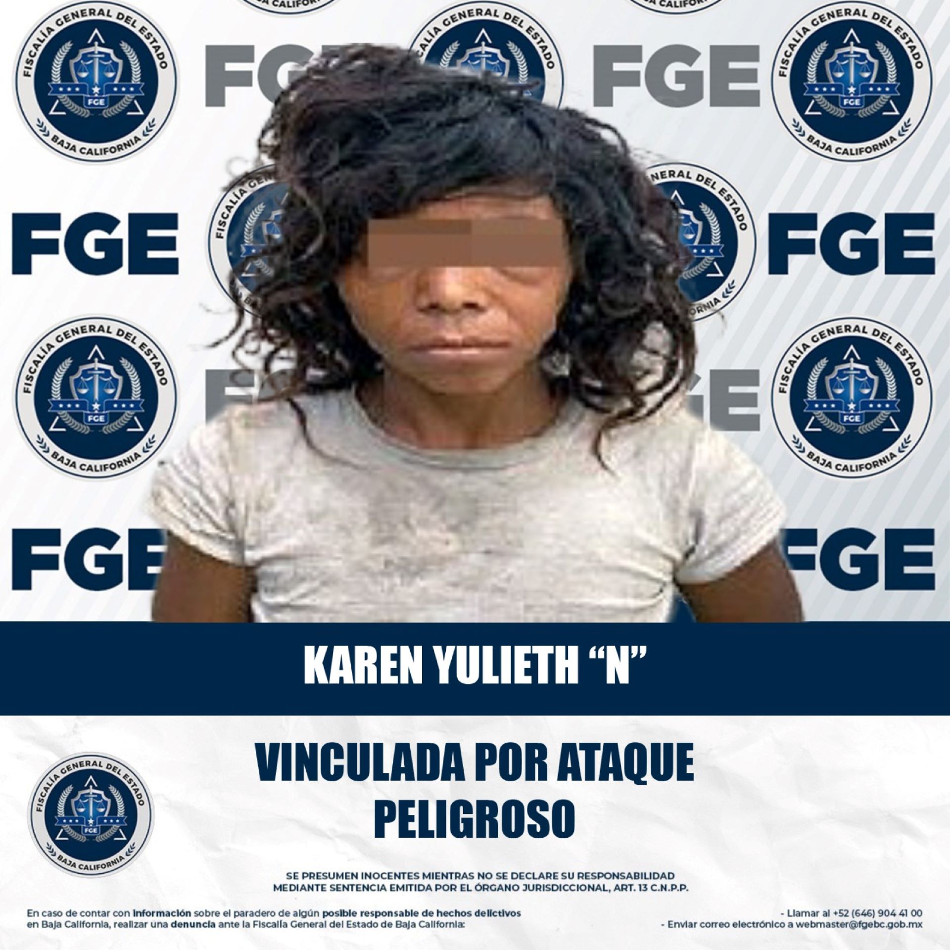 Mujer acusada de ataque peligroso queda en prisión preventiva