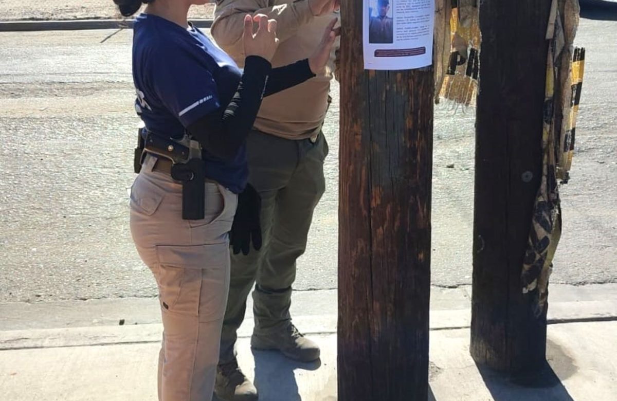 Agentes estatales de investigación realizan operativo de búsqueda y volanteo en Mexicali