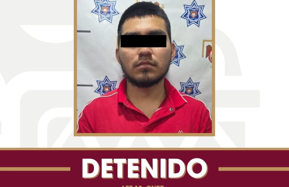 Detiene Policía Municipal a hombre por intento de privación ilegal de la libertad de su ex pareja sentimental