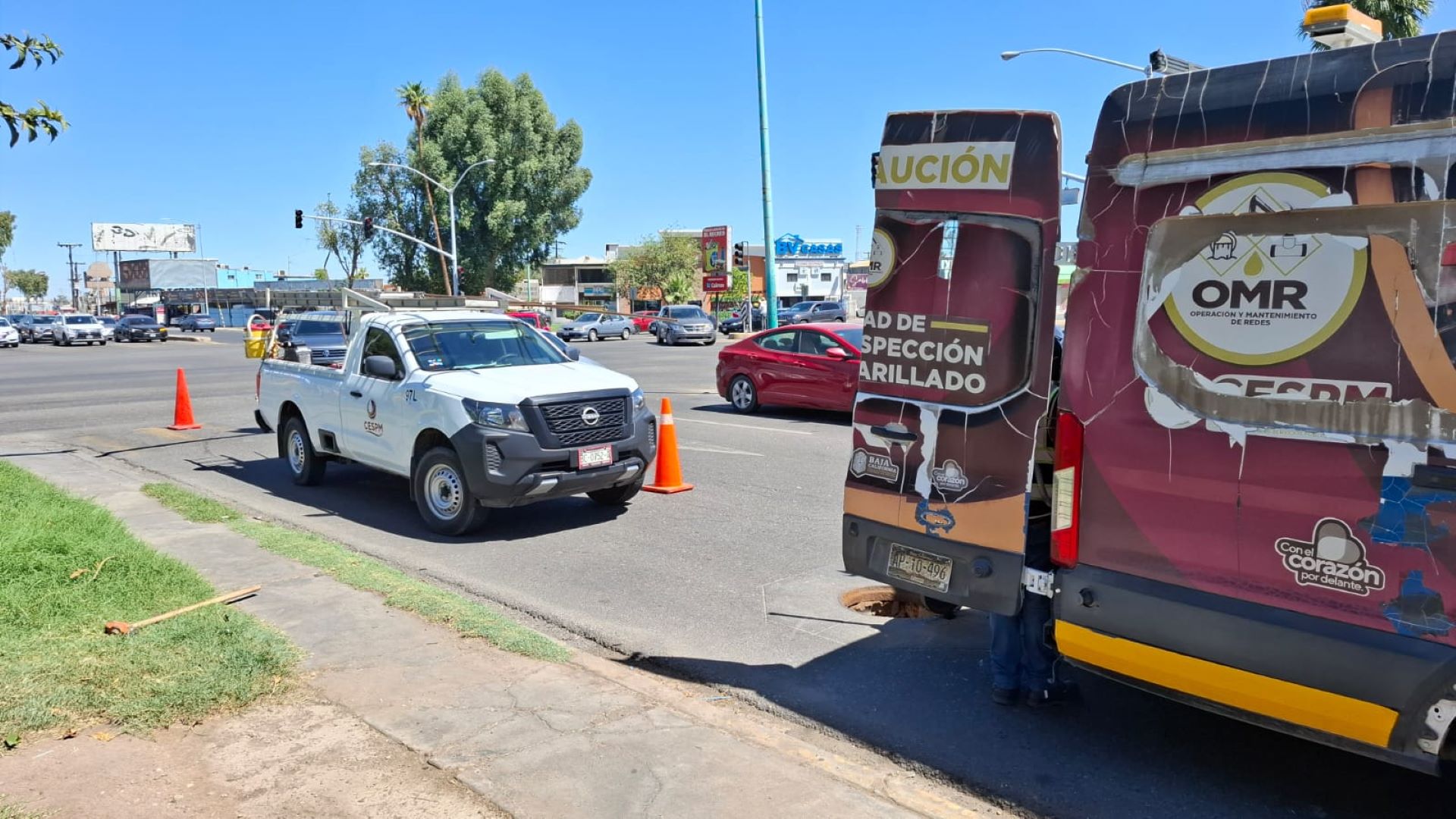 CESPM lleva a cabo trabajos de video inspección en puntos estratégicos de la red pluvial