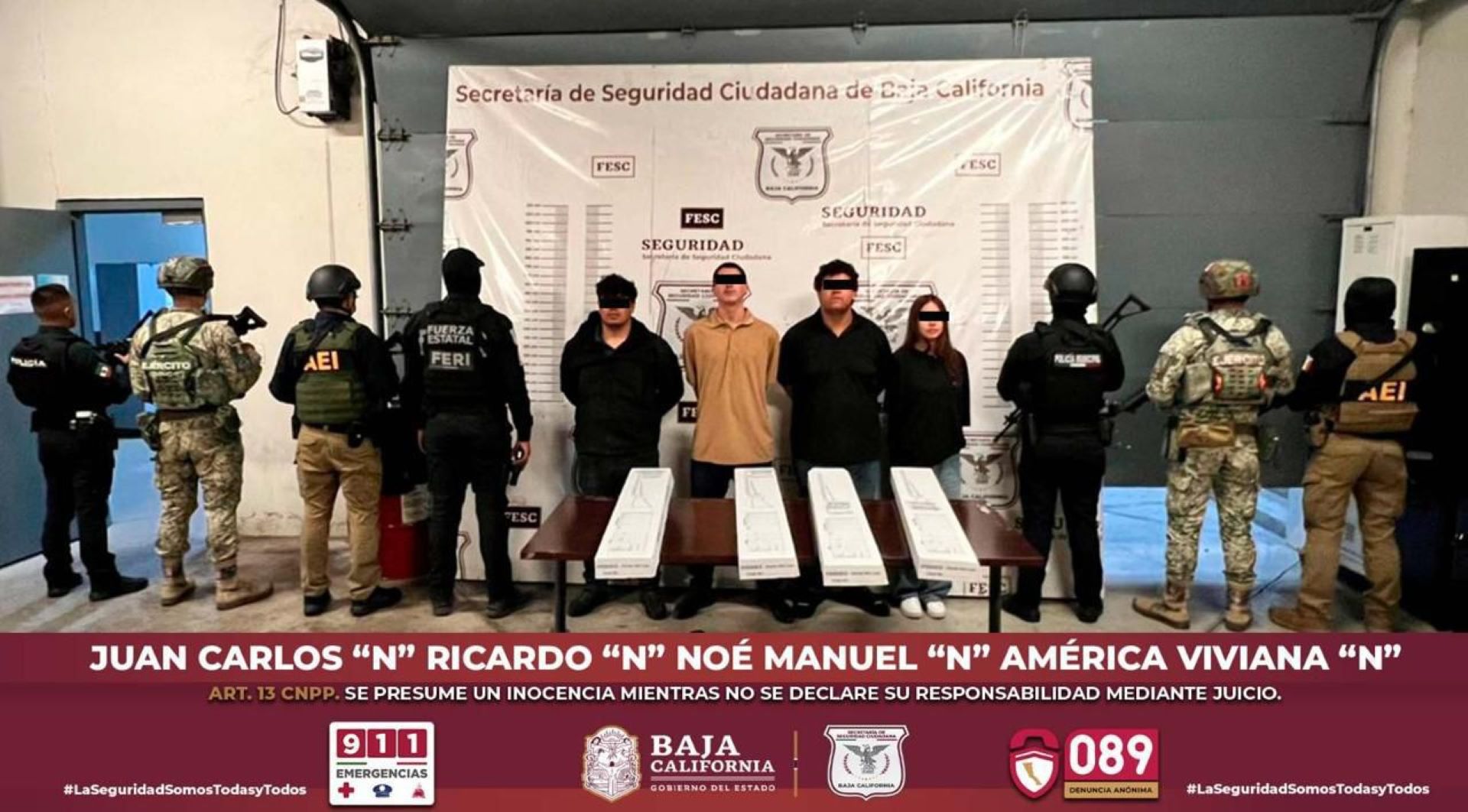 Fuerzas del orden desarticulan célula criminal vinculada al CDS en el poblado de La Rumorosa