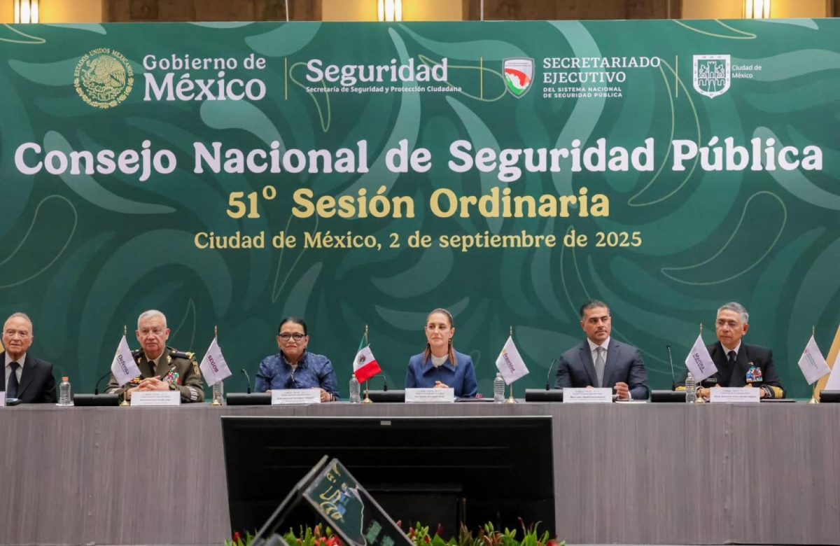 Gobernadora Marina del Pilar participa en el Consejo Nacional de Seguridad y resalta coordinación con la Federación para fortalecer la paz