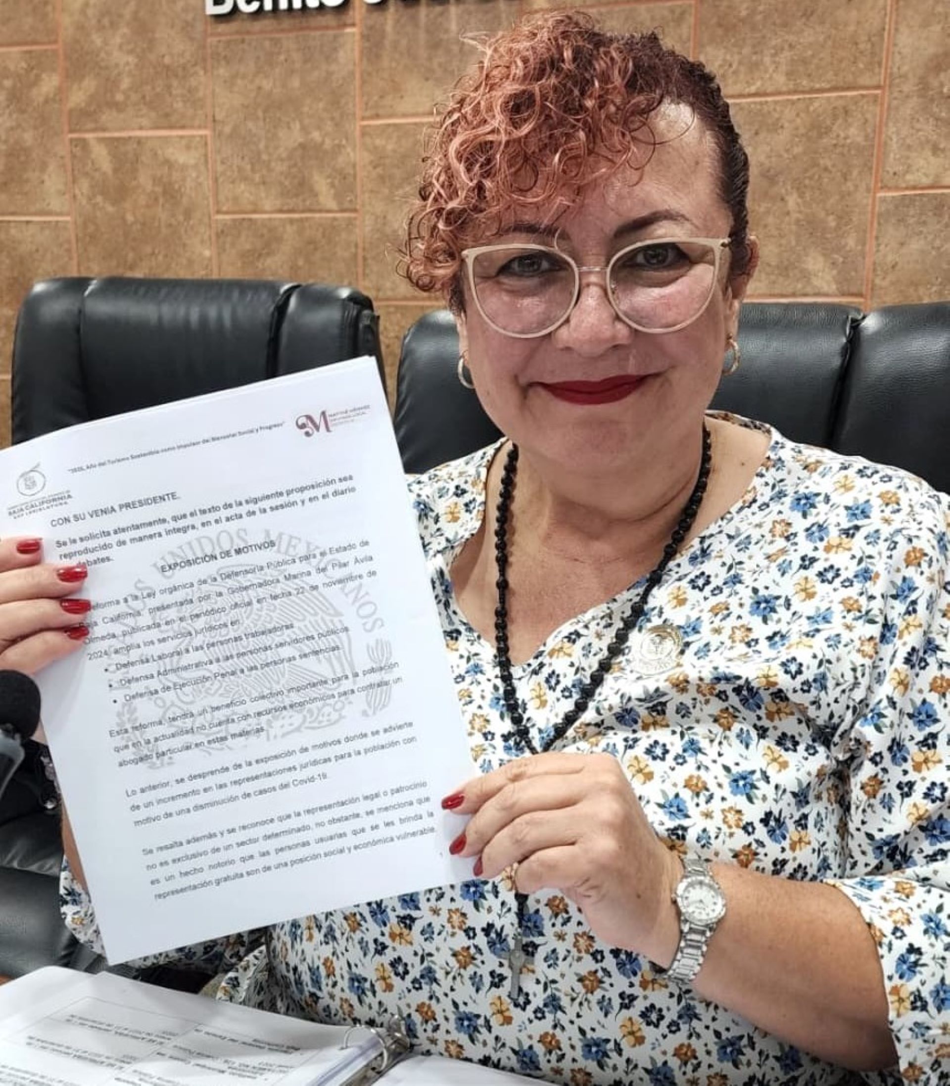 Solicita Dip. Maythé Méndez informe sobre avances en la implementación de reforma a la defensoría pública