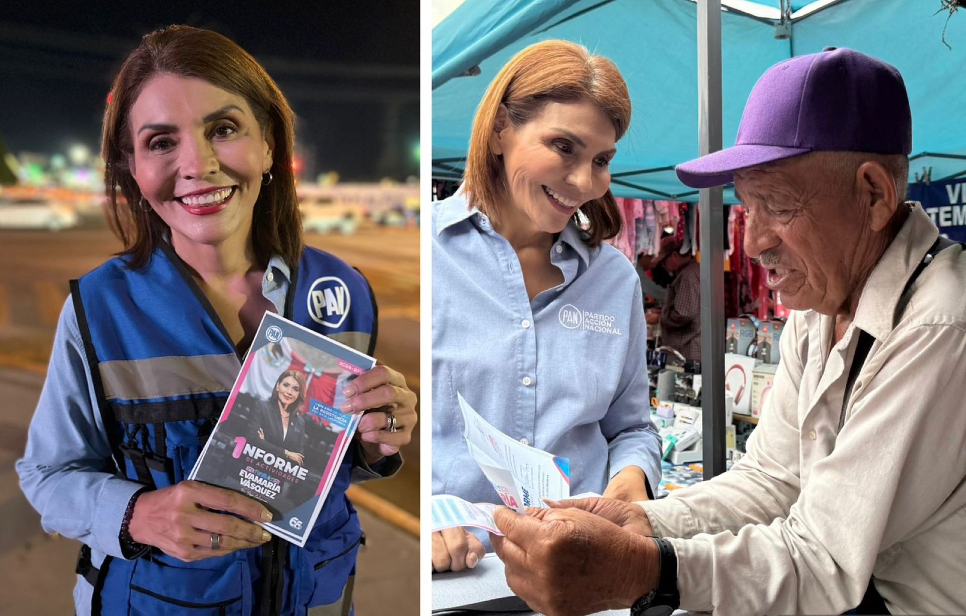Desde las calles, Eva María Vásquez inicia actividades de su primer informe como diputada federal