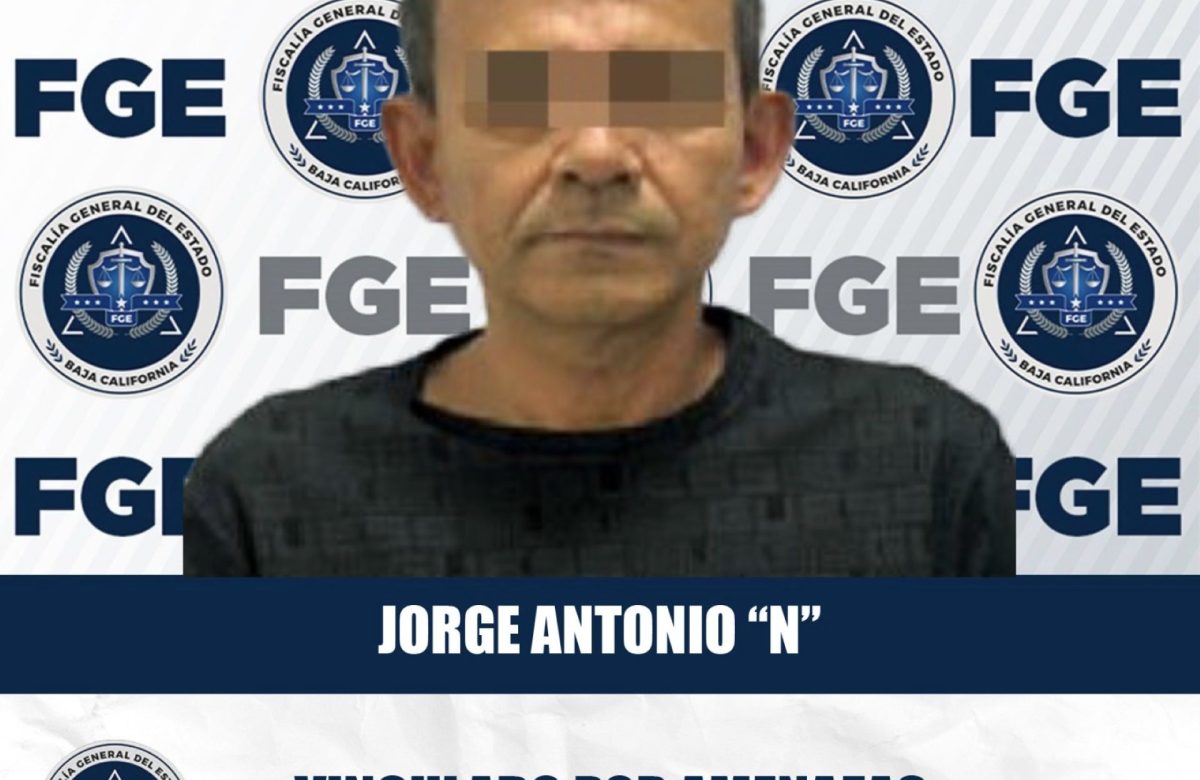 Tras las rejas, sujeto por amenazas