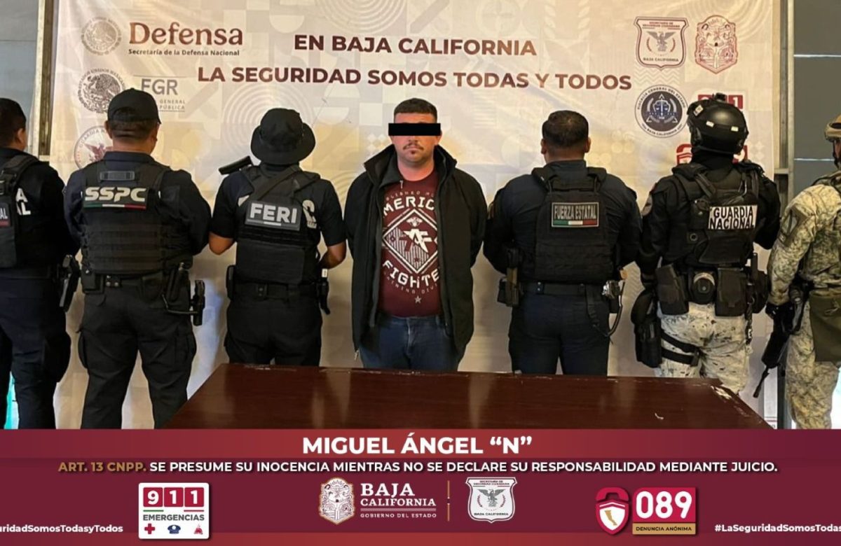 Detienen en Tijuana hombre buscado por homicidio calificado