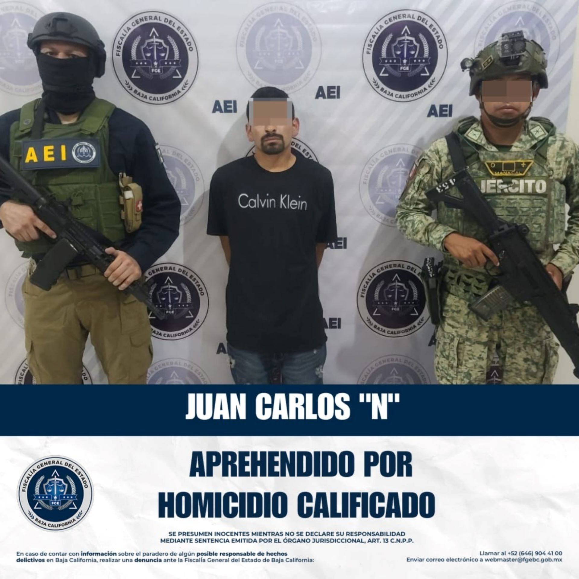 Captura Fiscalía a “El Shory” objetivo prioritario con orden de aprehensión