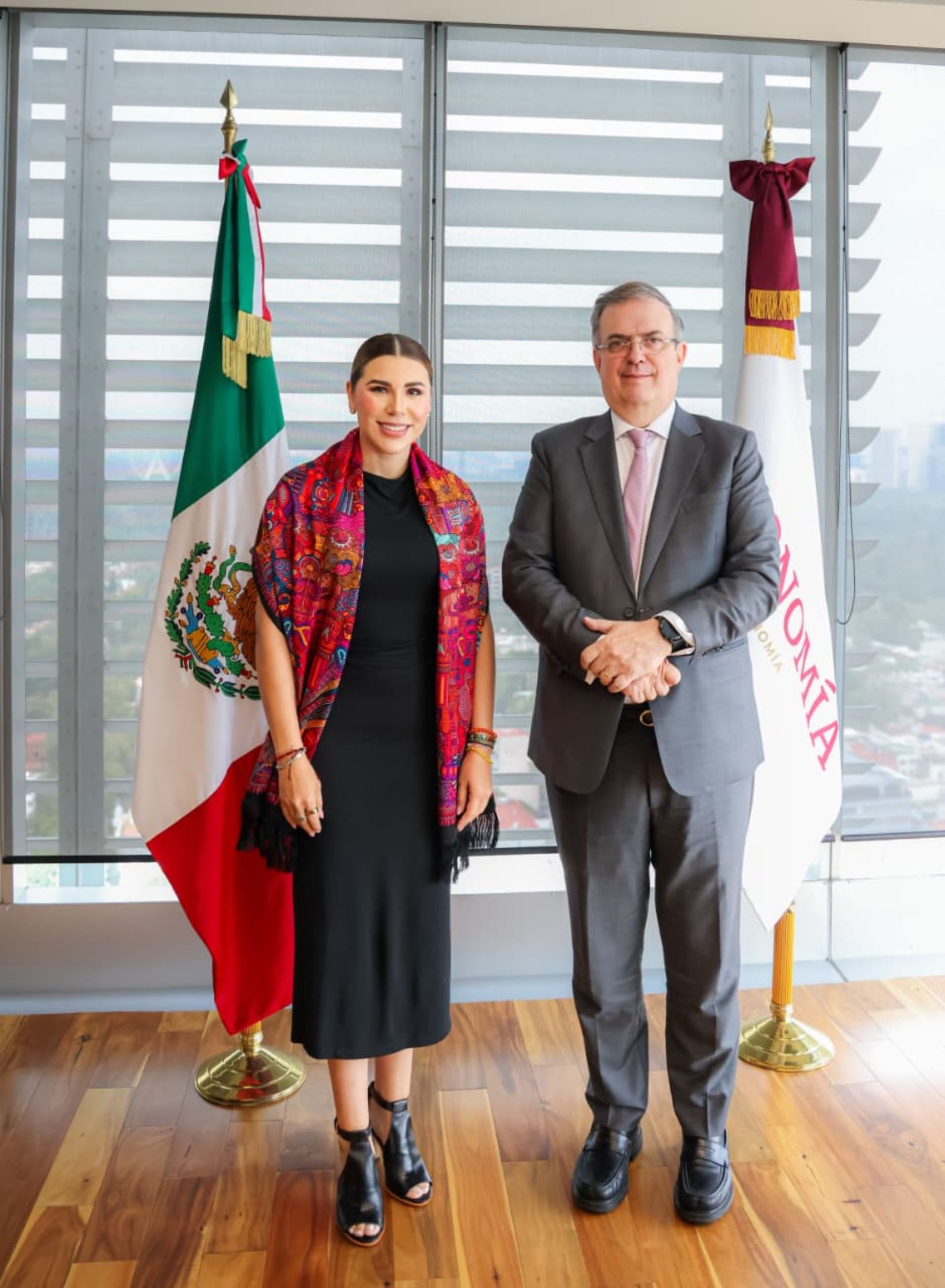 Coinciden gobernadora Marina del Pilar y secretario Marcelo Ebrard en fortalecer atracción de inversiones para BC