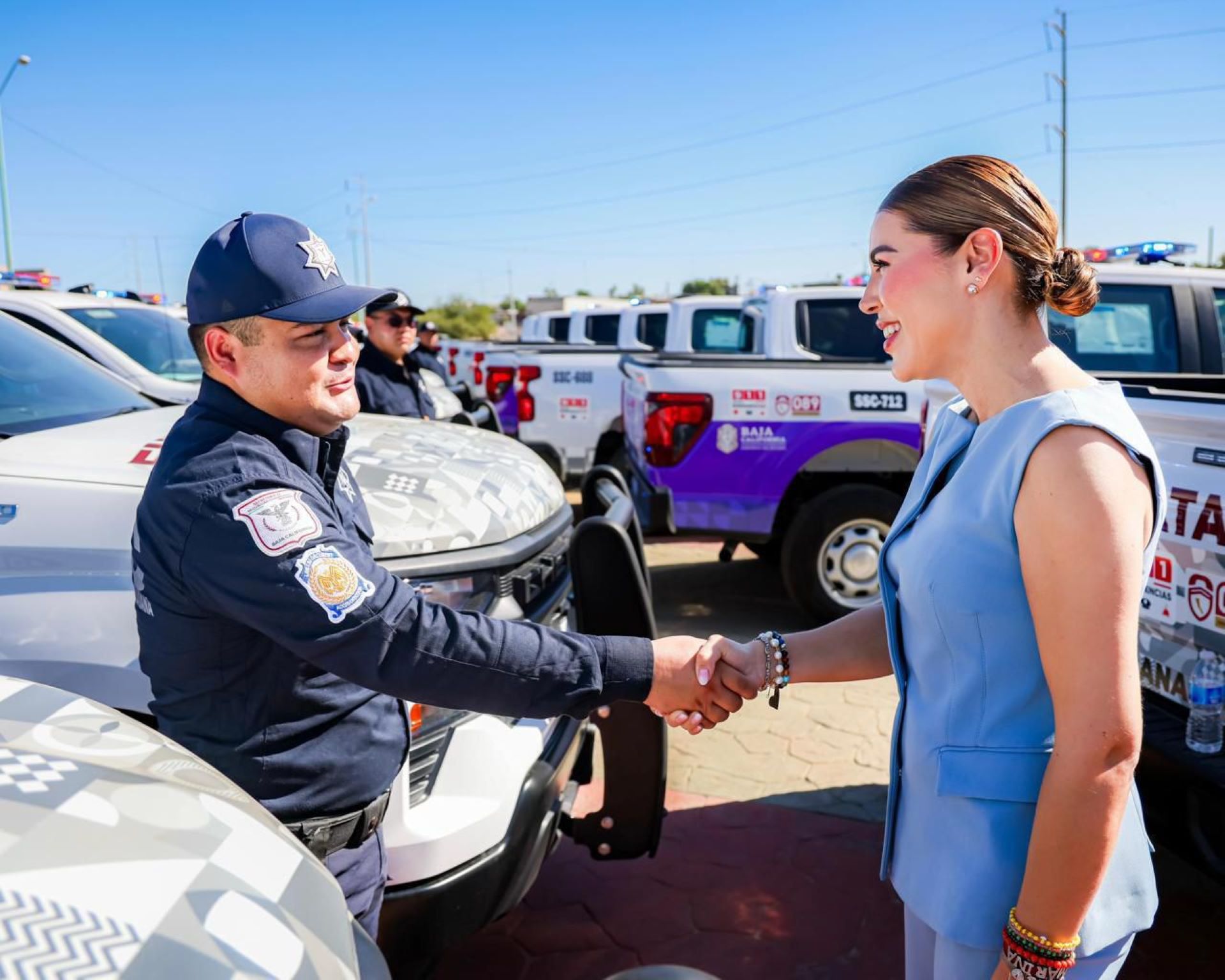 Entrega gobernadora Marina del Pilar nuevas unidades a la fuerza estatal de seguridad para mejorar protección a la ciudadanía