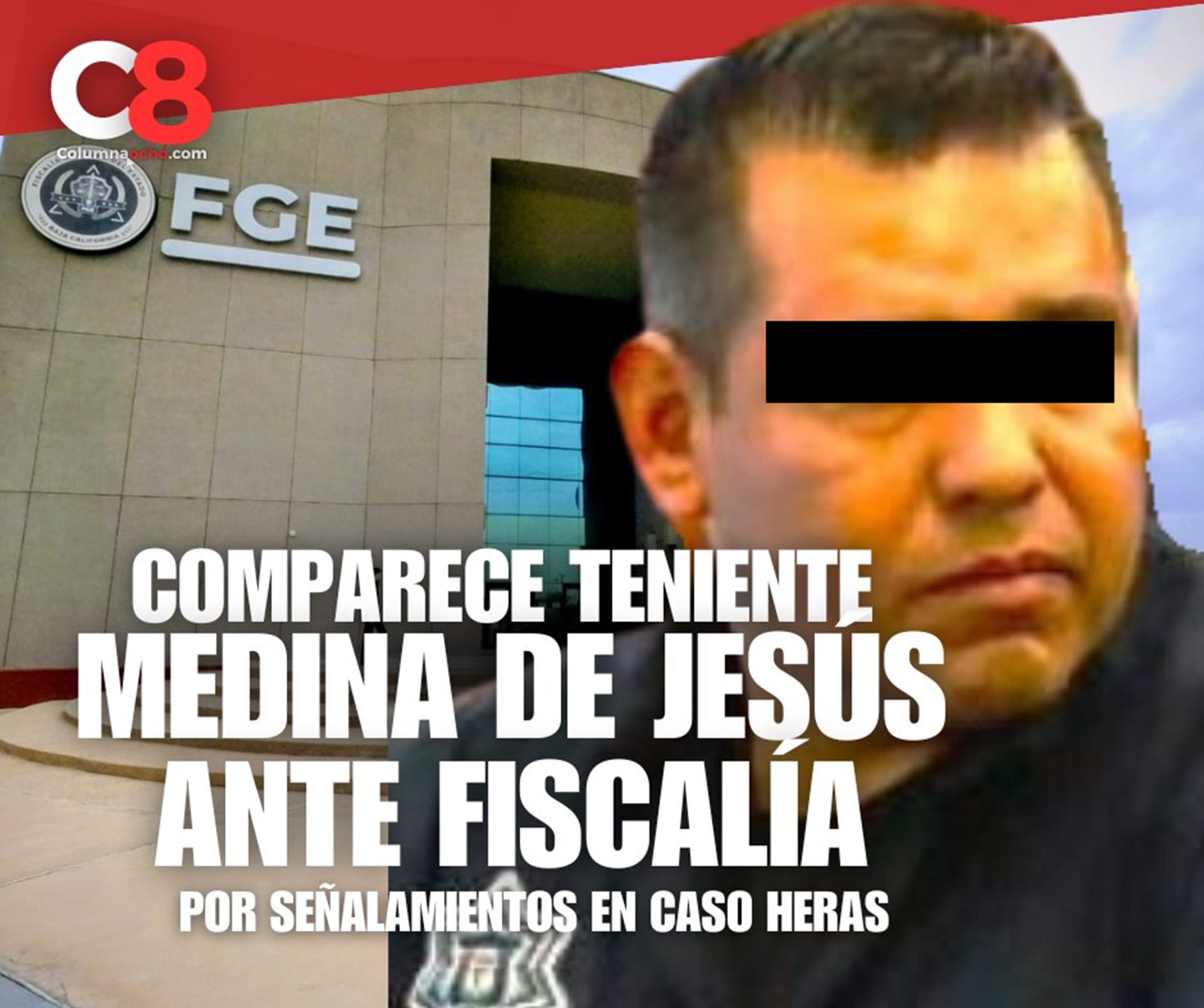 Teniente coronel Jorge Enrique Medina de Jesús compareció este jueves ante la Fiscalía General del Estado por el caso Jorge Heras