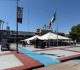 Servicios en la explanada del Palacio Municipal de Mexicali
