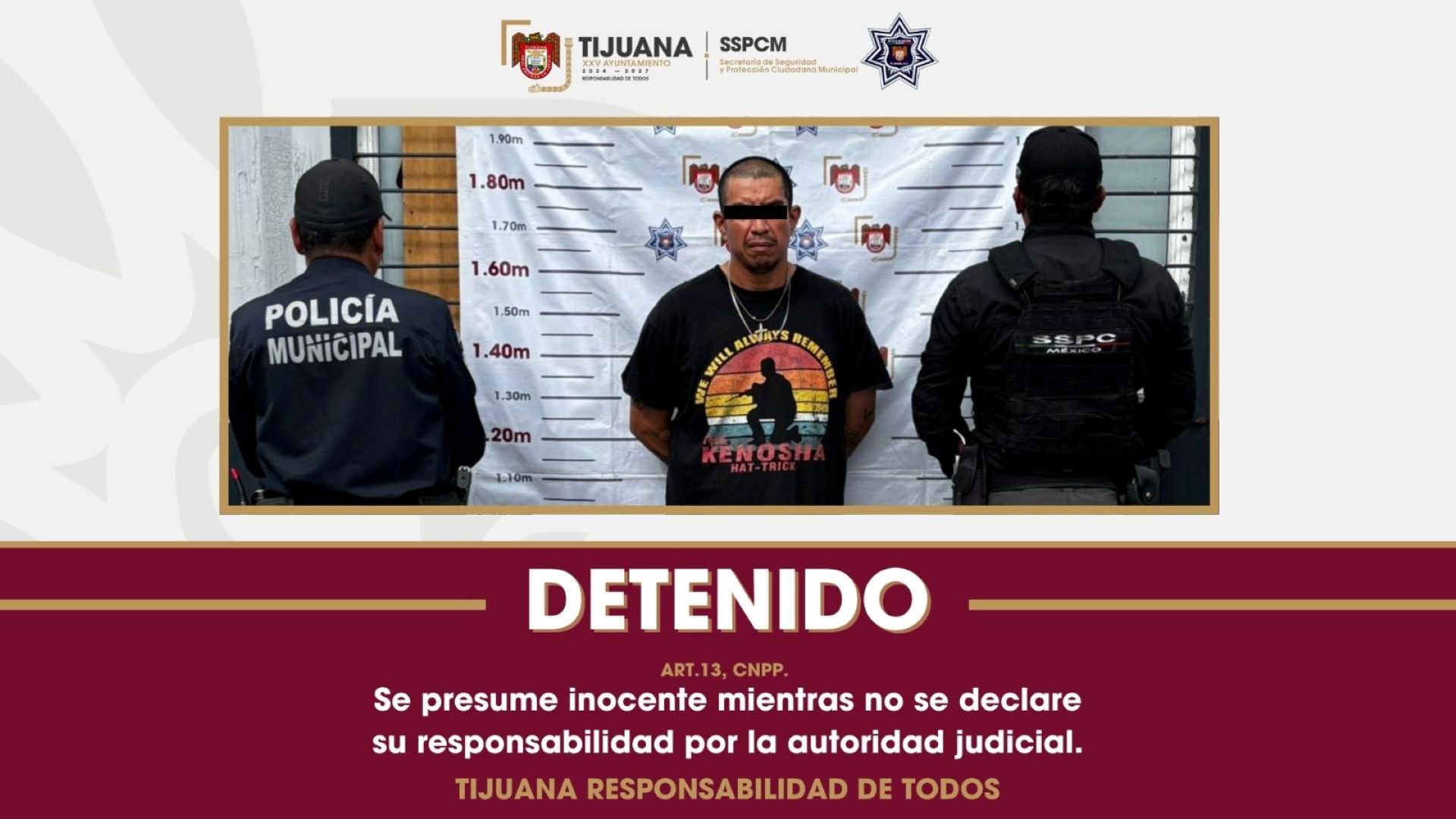 Patrullajes preventivos de la Policía Municipal de Tijuana evitan privación de la libertad en Zona Centro