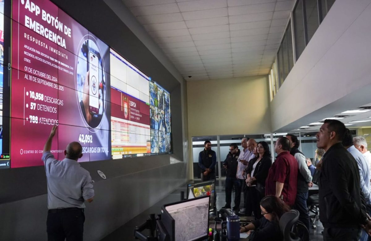 Conoce CANACO operatividad del Centro de Control, Monitoreo y Mando Municipal de la SSPCM