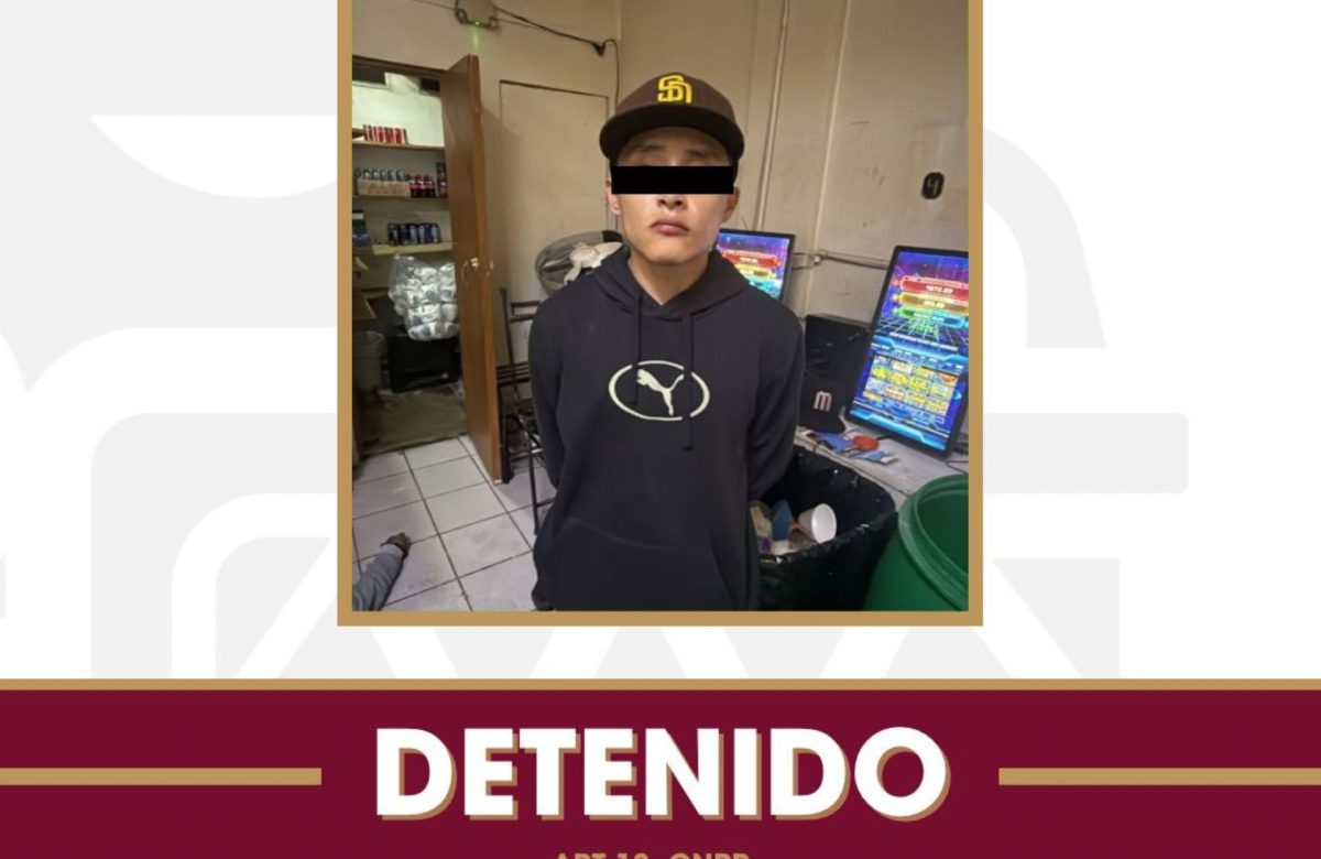 Asegura Policía Municipal de Tijuana a presunto responsable de homicidio en centro clandestino de juegos de azar