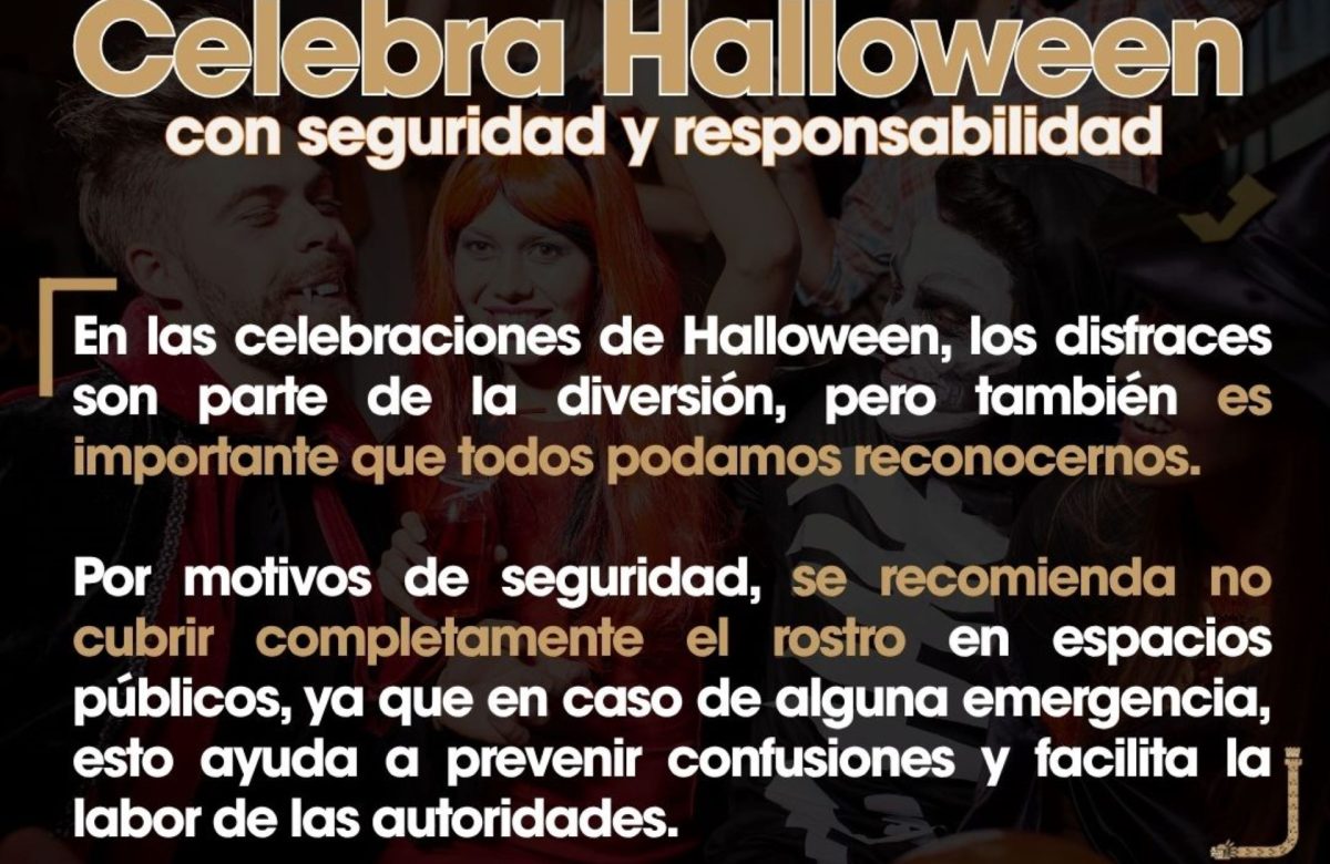 Exhorta SSPCM a celebrar de manera segura y ordenada día de Halloween