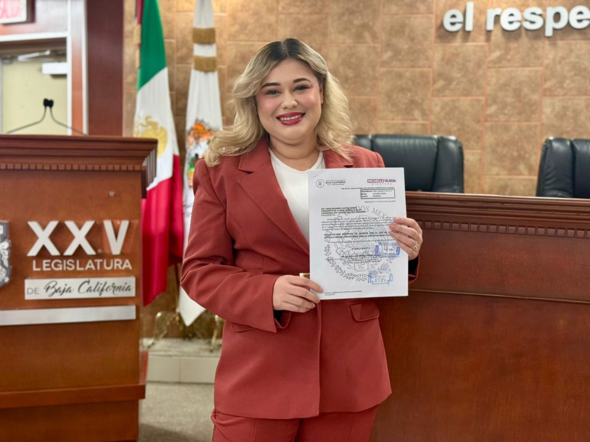 Dip. Michelle Tejeda exige acción inmediata contra invasión de viviendas en BC