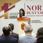 Norma Bustamante presenta su primer informe de su gobierno de continuidad en Mexicali