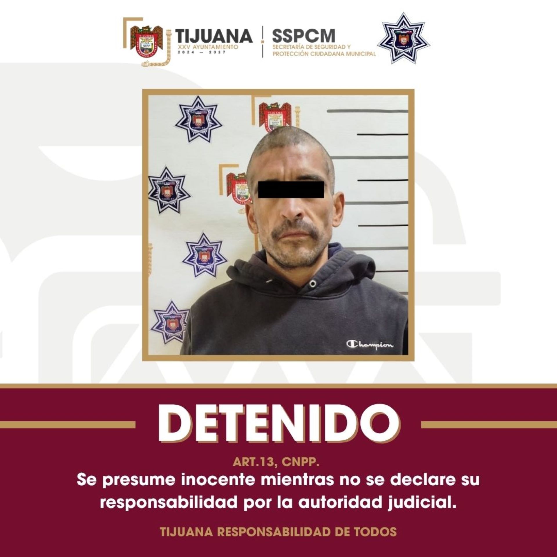 Detiene Policía Municipal a presunto responsable de robo con violencia gracias a denuncia ciudadana