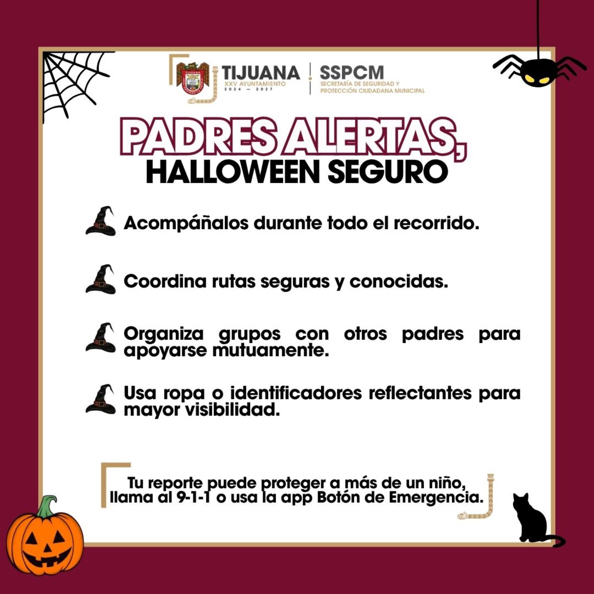 Invita SSPCM a padres de familia a reforzar el cuidado de niñas, niños y jóvenes durante las celebraciones de Halloween