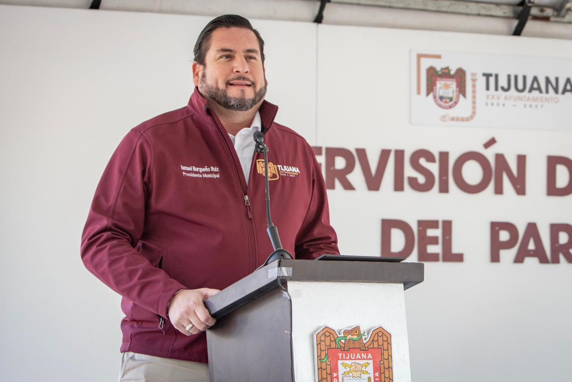 Supervisa Ismael Burgueño avance en rehabilitación del Parque Otay I