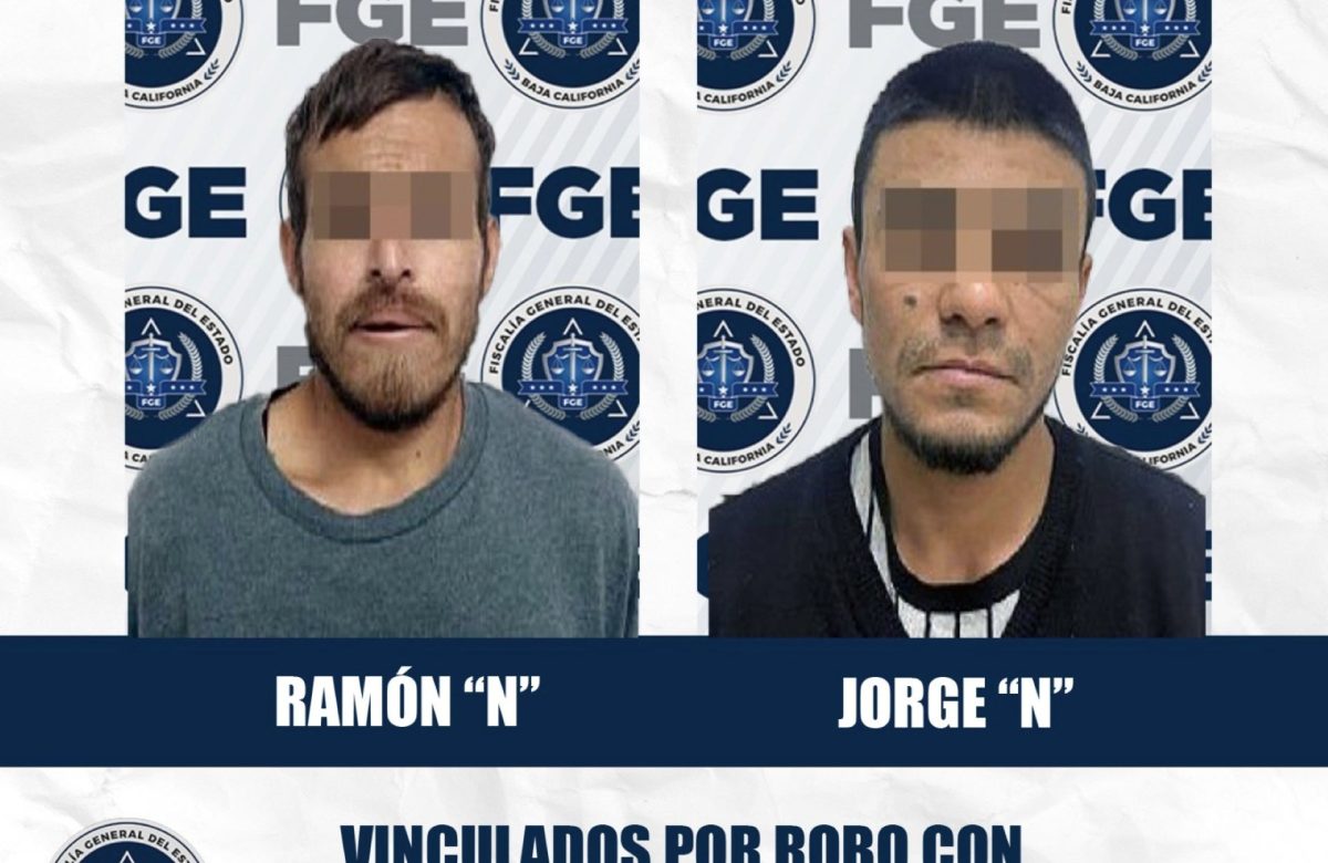Fiscalía logra vinculación a proceso contra dos hombres por robo con violencia en Mexicali
